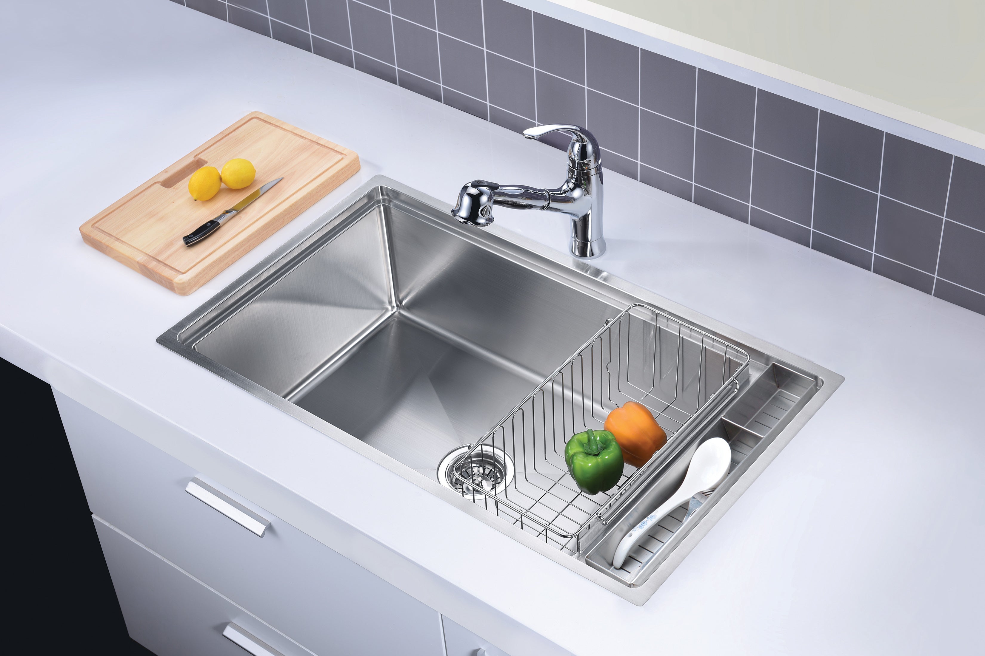 Dawn Undermount Small Corner Radius Single Bowl  Kitchen Sink SRF281710