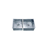 Dawn Undermount Small Radius Double Bowl  Kitchen Sink SRU301616