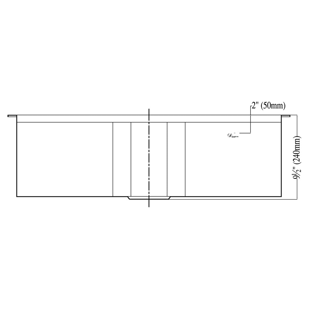 Dawn Undermount Kitchen Sink DSQ2817