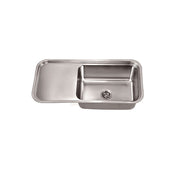 Dawn Undermount Single Bowl  Kitchen Sink with Extended Work Surface DSU4120