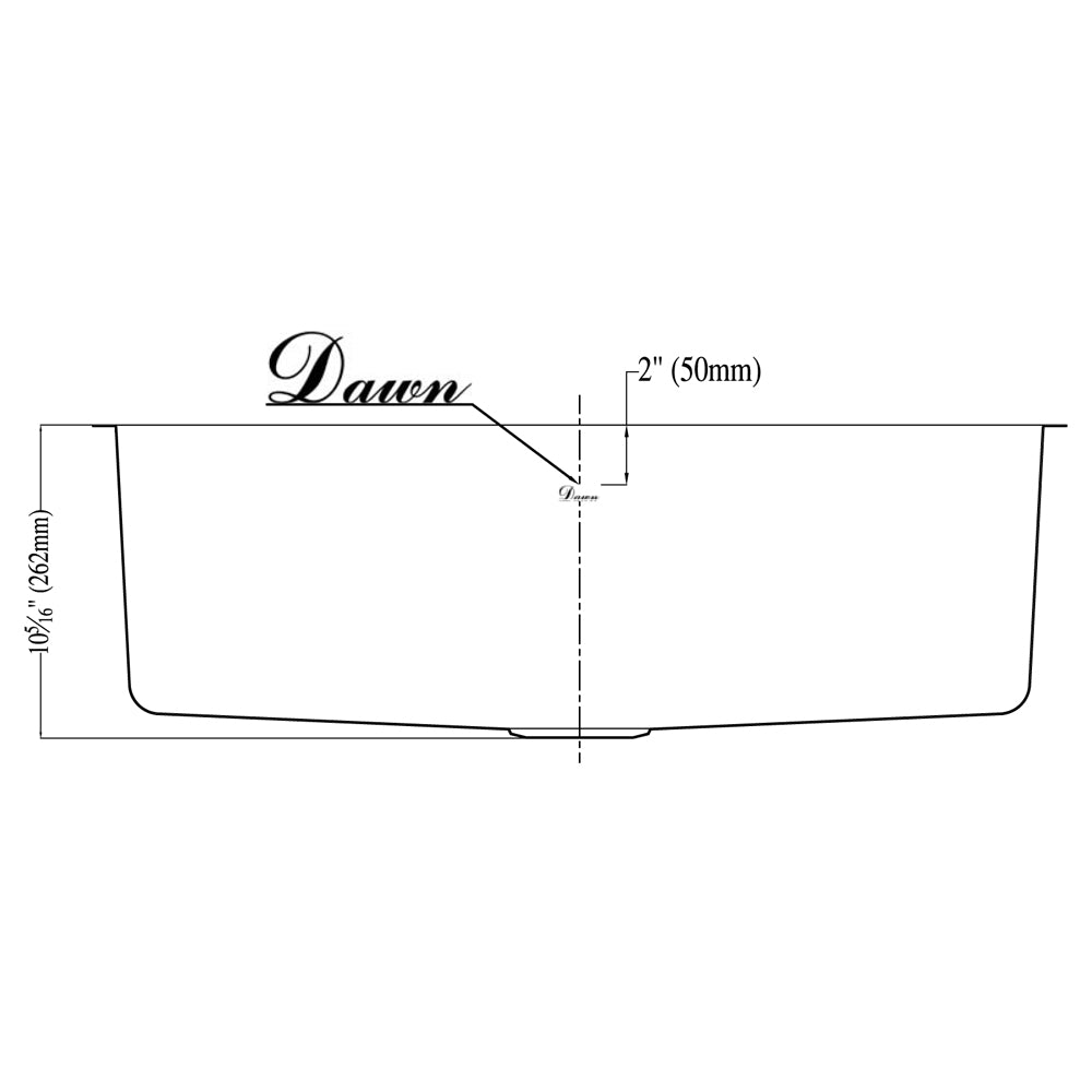 Dawn Apron Front Curved DAF3320C