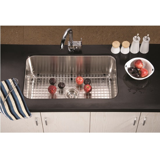 Dawn Undermount Single Bowl, 18G: 30-3/8"L x 18-1/2"W x 10-5/8"D (outside)
