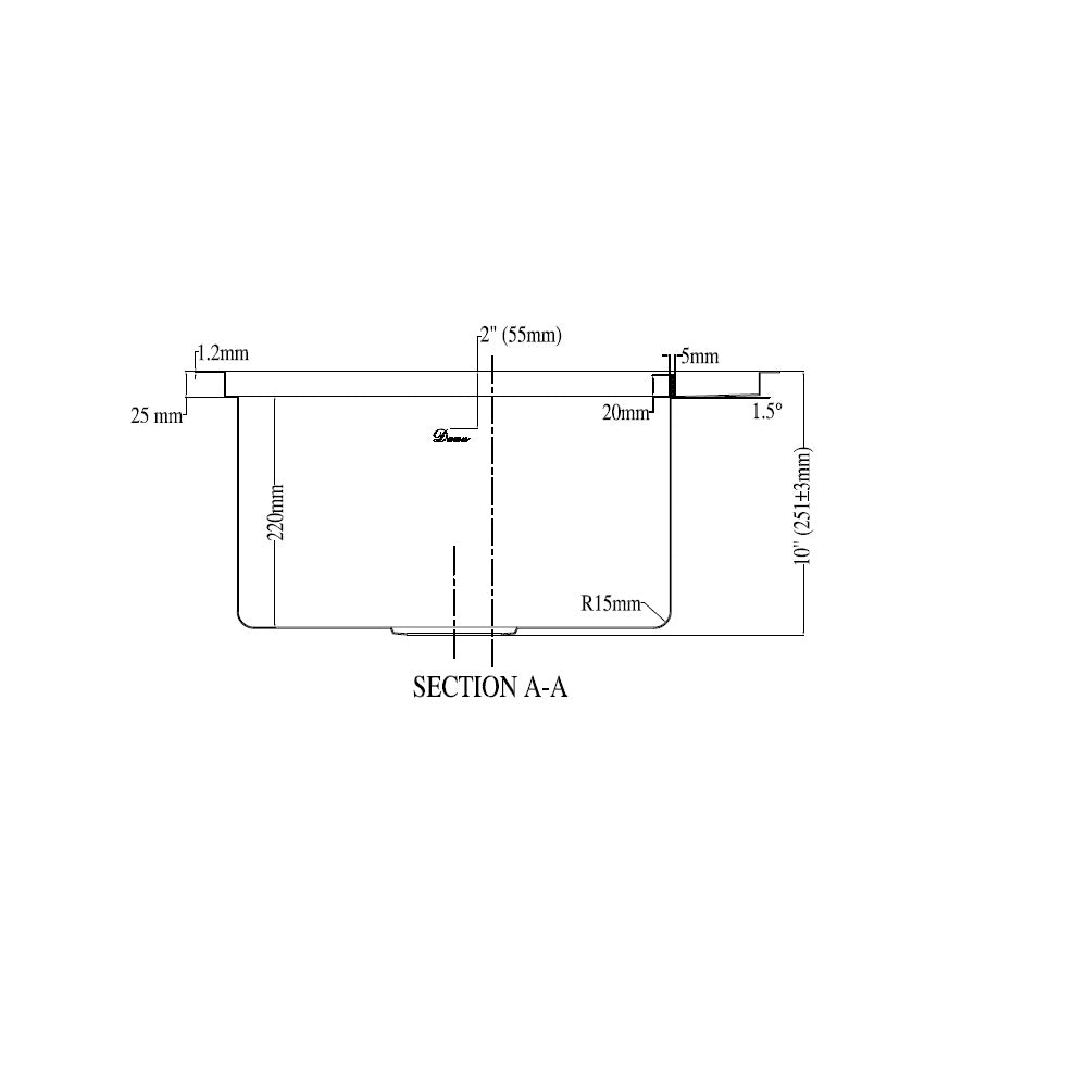 Dawn Undermount Bar Sink BSF201710