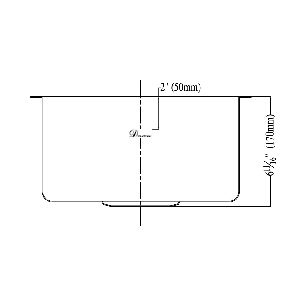 Dawn Undermount Bar Sink BS121307-N