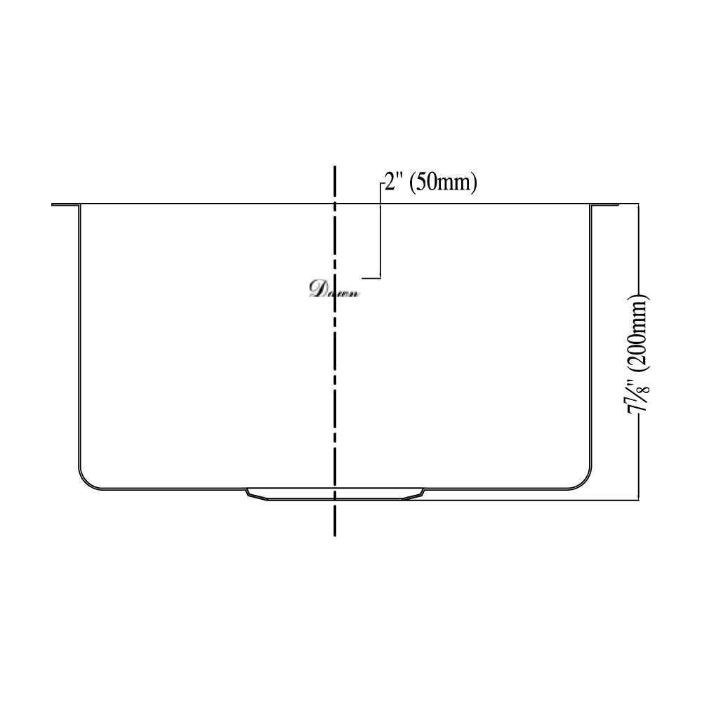 Dawn Undermount Bar Sink BS131507-N