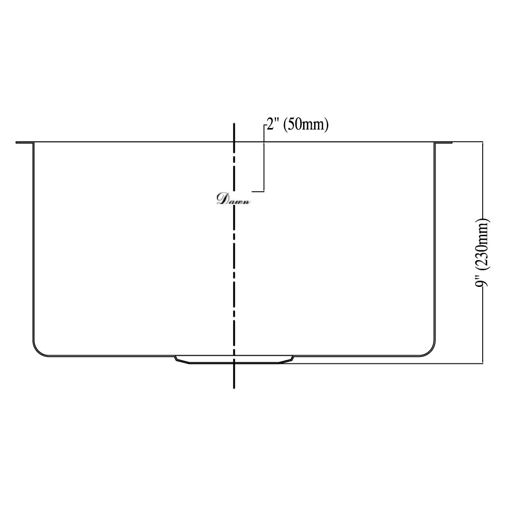 Dawn Undermount Bar Sink BS161609-N