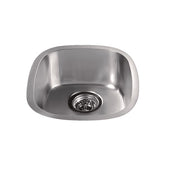 Dawn Undermount Bar Sink, 20G: 13-1/2"L x 15-1/16"W x 6-1/8"D (outside)