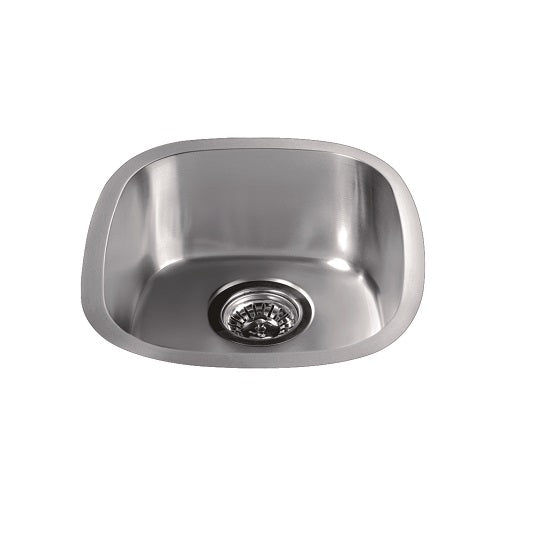 Dawn Undermount Bar Sink, 20G: 13-1/2"L x 15-1/16"W x 6-1/8"D (outside)