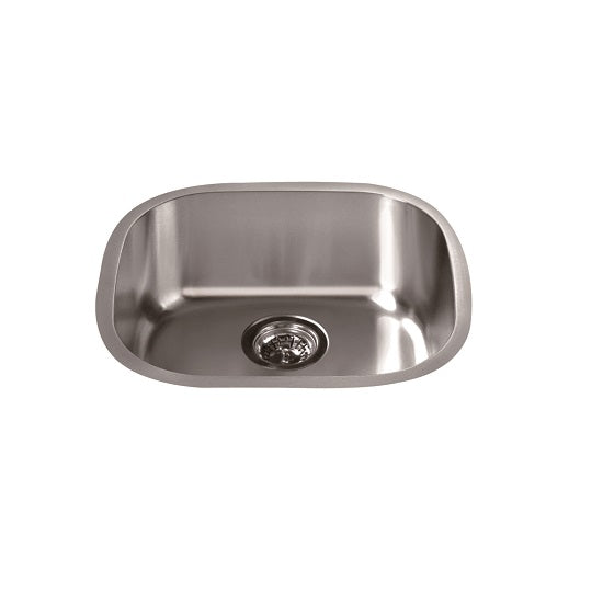 Dawn Undermount Bar Sink, 20G: 18-3/16"L x 16-5/8"W x 7-1/4"D (outside)