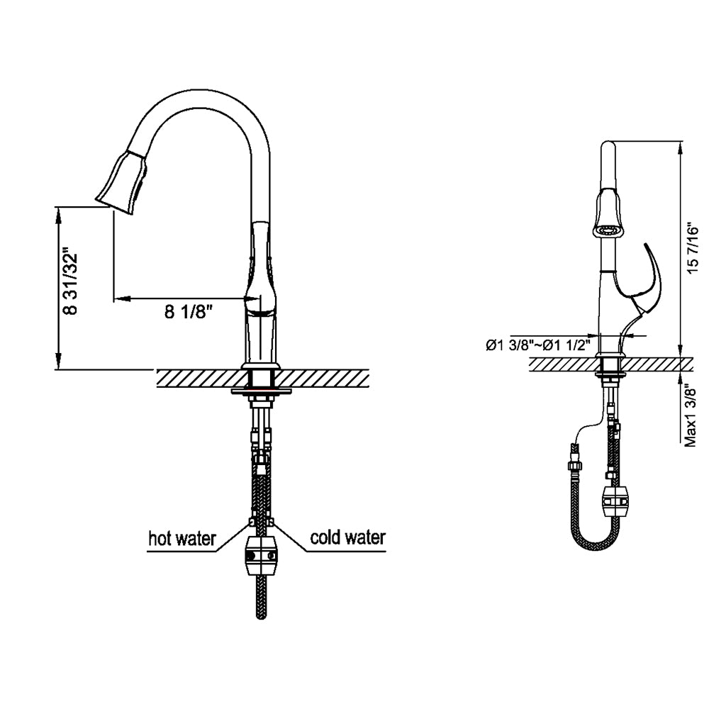 Dawn Dawn Single-Lever Pull-Out Spray Faucet AB04 3277C
