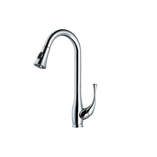 Dawn Single lever kitchen faucet with push button pull out spray AB50 3091