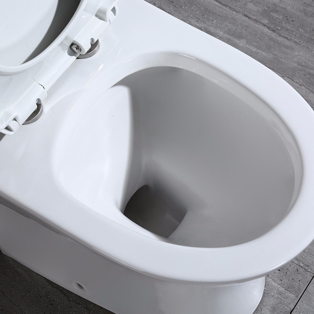 WOODBRIDGE T-0031 Short Compact Tiny One Piece Toilet with Soft Closing Seat, Small Toilet
