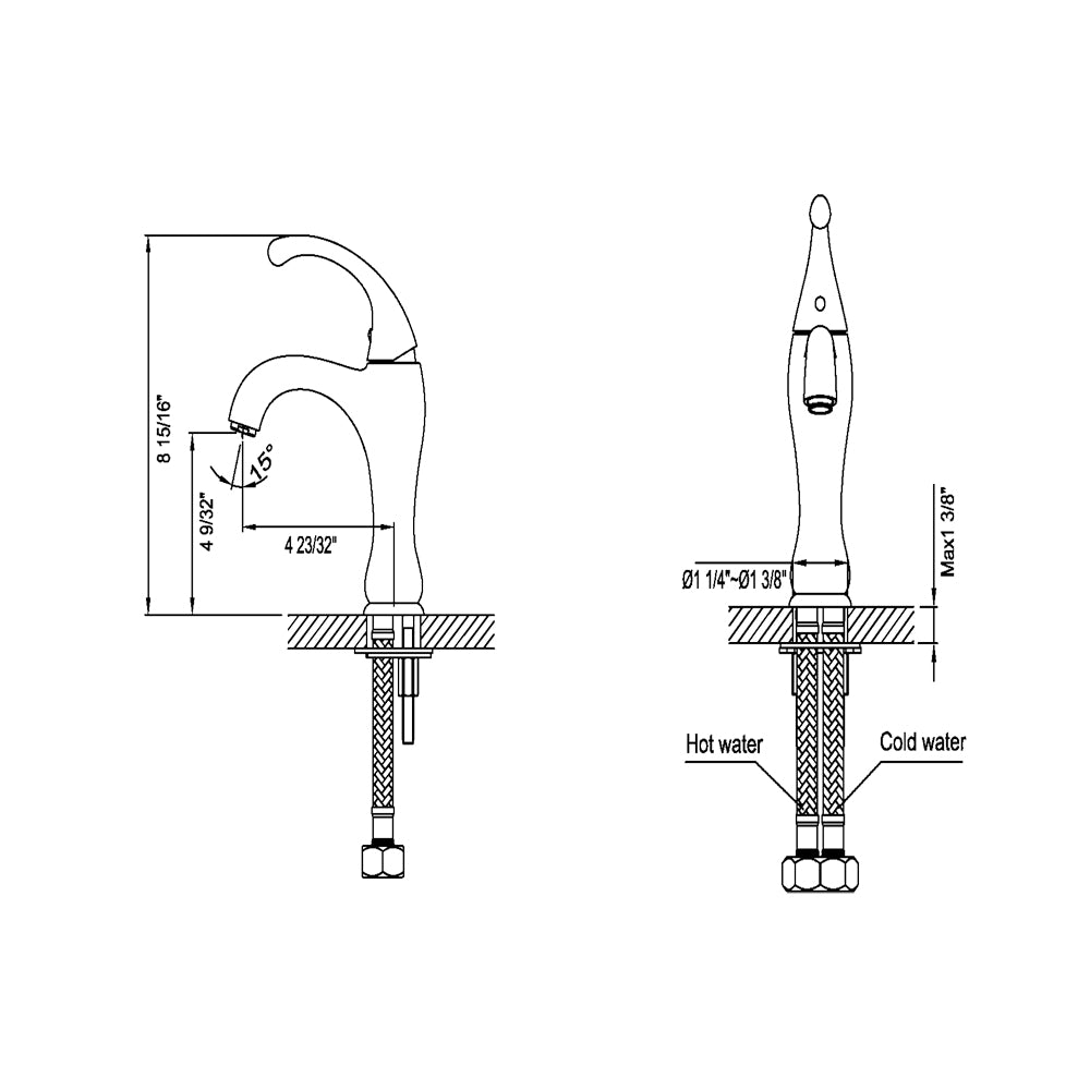 Dawn Single-lever bathroom faucet AB08 1157