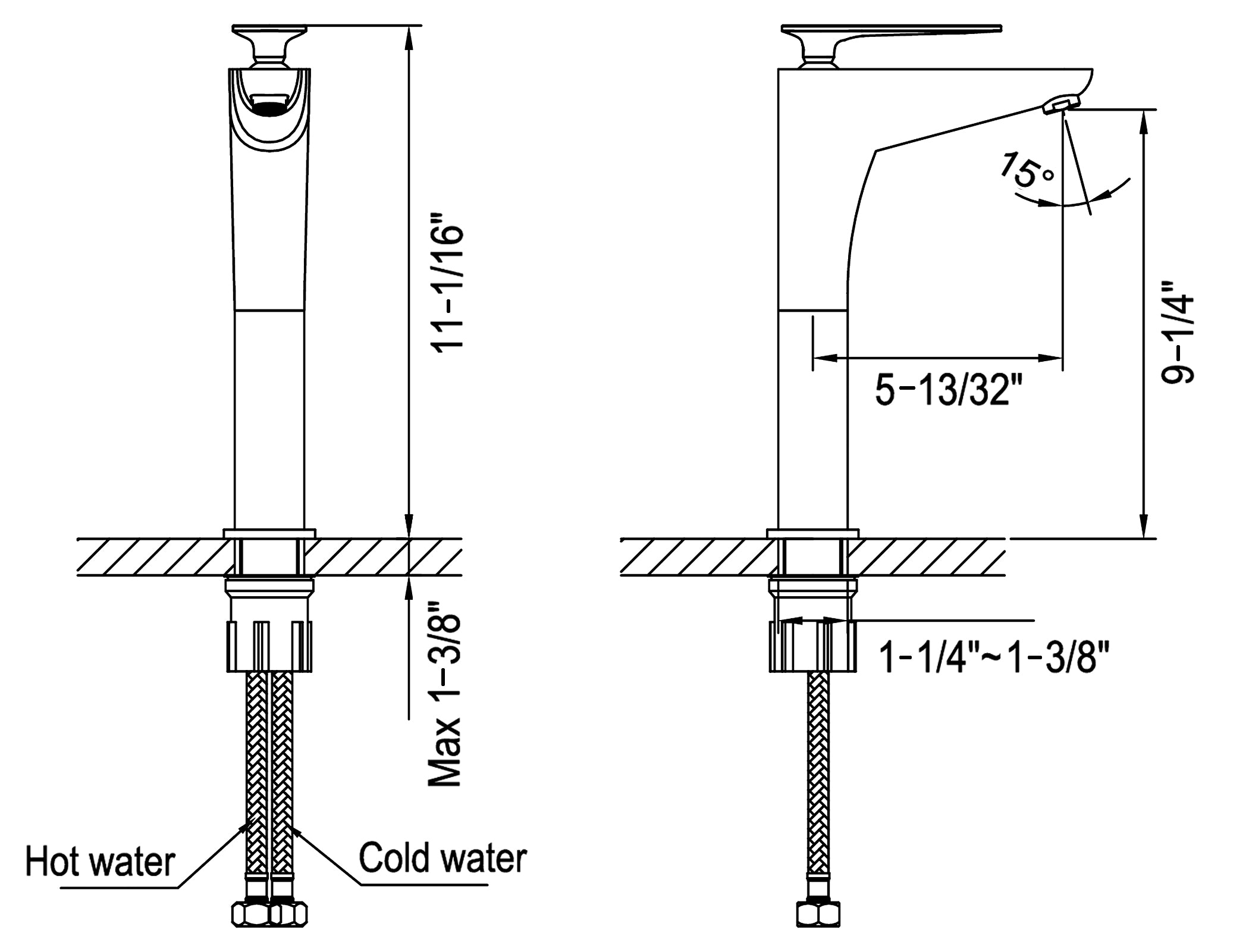Dawn Single-lever tall lavatory faucet AB27 1601