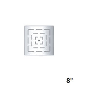 Dawn Stainless Steel 8" Square Rainhead