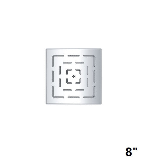 Dawn Stainless Steel 8" Square Rainhead