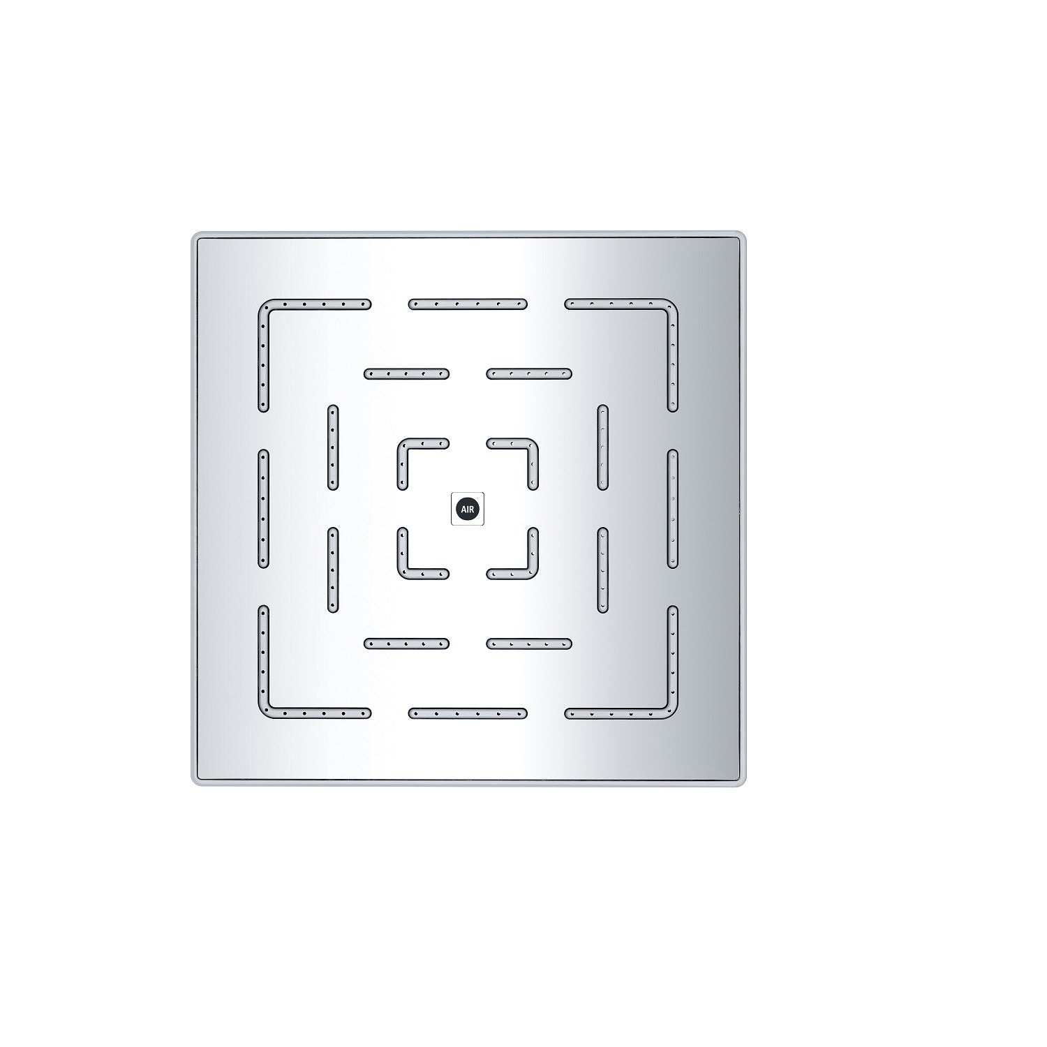 Dawn Stainless Steel 8" Square Rainhead