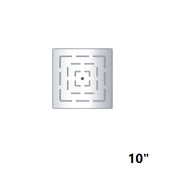 Dawn Stainless Steel 10" Square Rainhead
