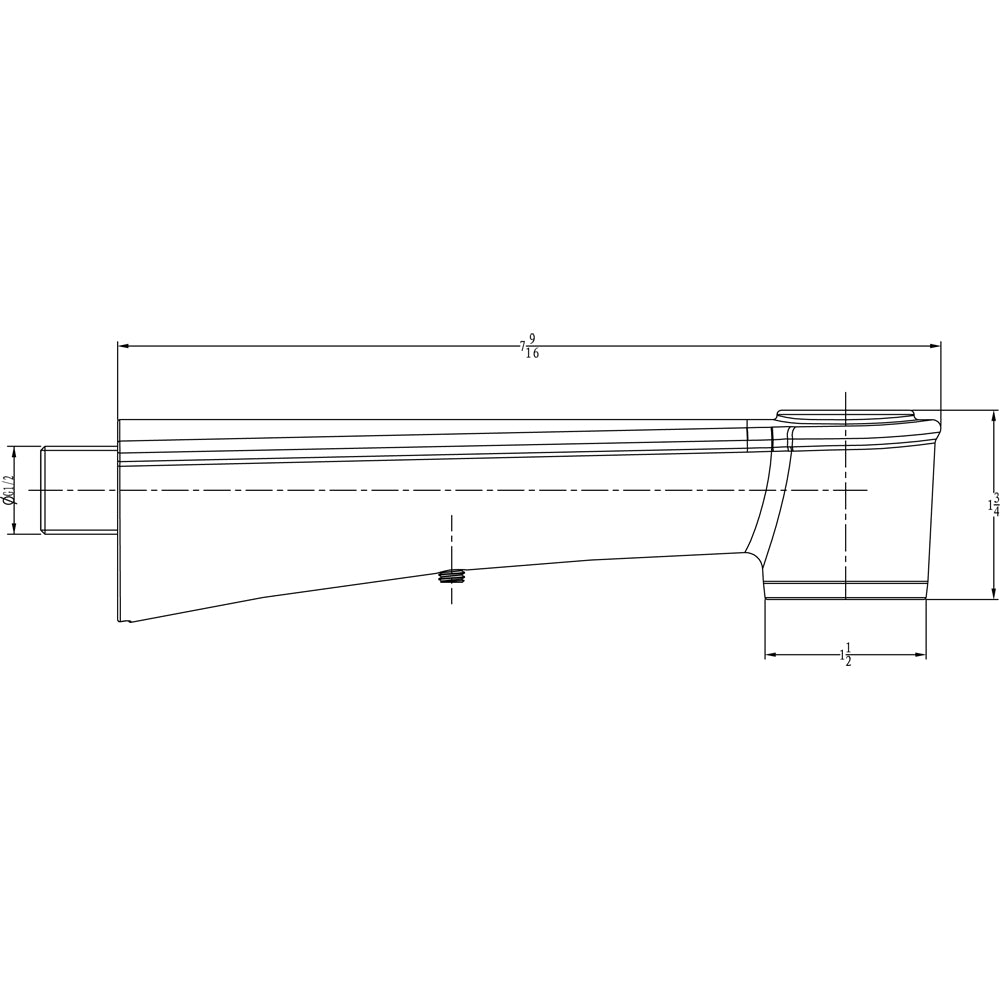 Dawn Wall-Mount Tub Spout SP4010