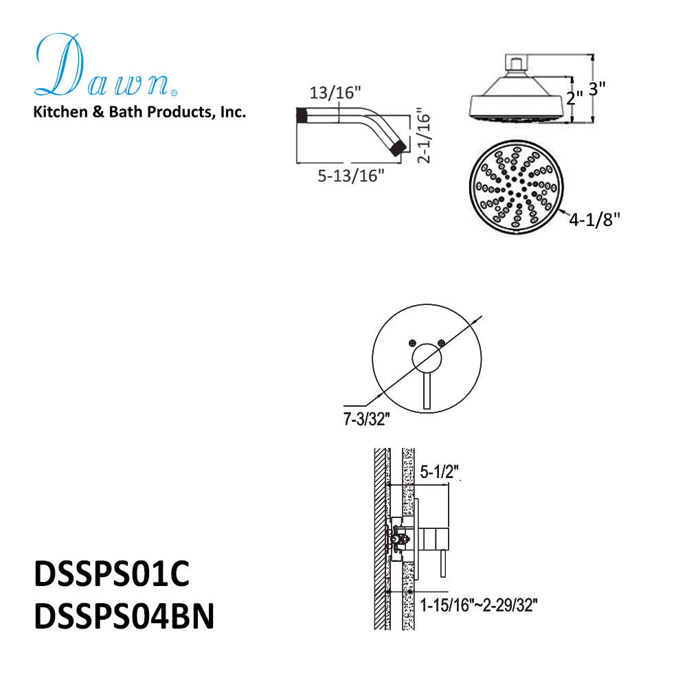 Dawn Solid brass towel ring, chrome: 8-1/4"Lx2-3/8"Dx3/4"H 96019006