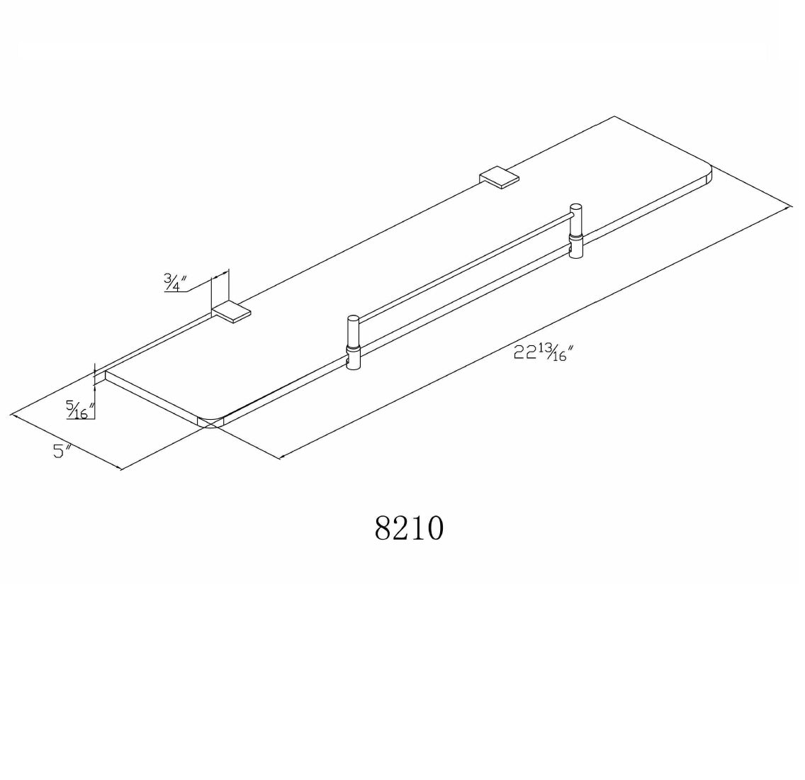 Dawn 24" Bathroom Shelf