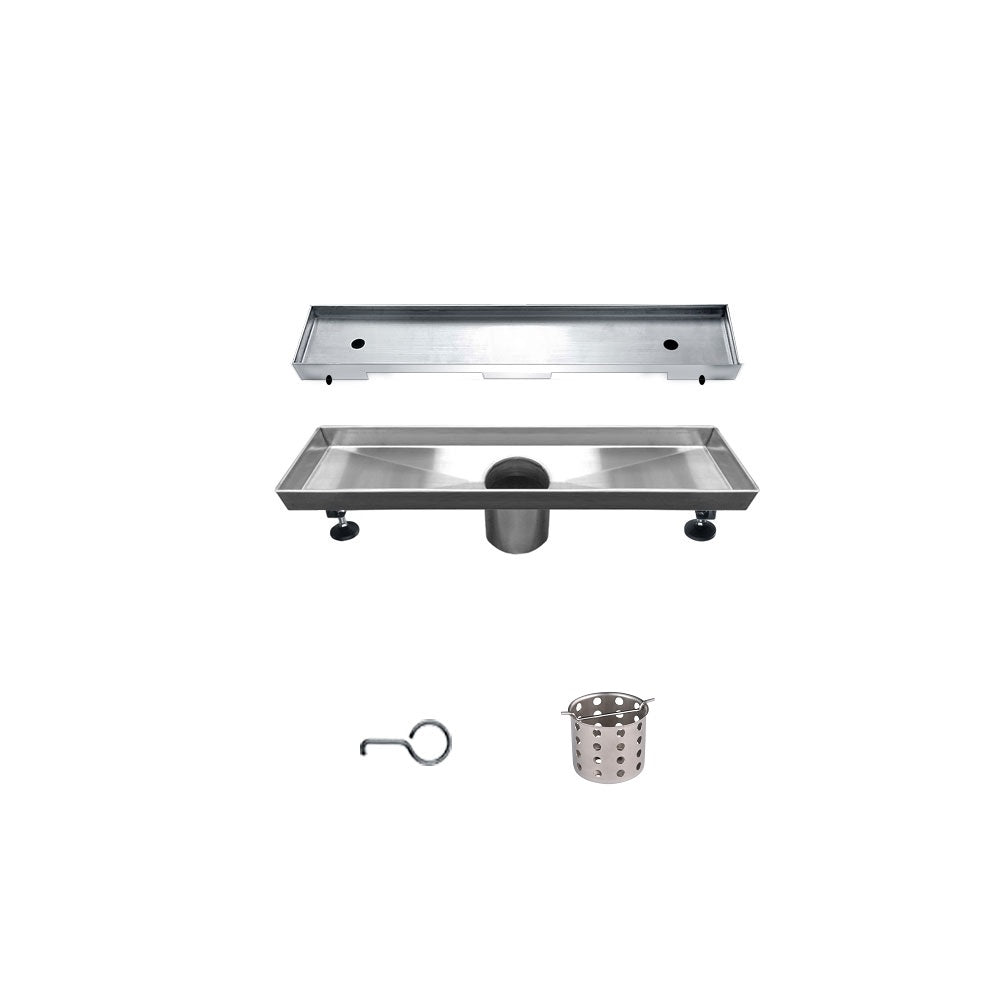 Dawn Shower linear drain-18G, 304type stainless steel LCO120304