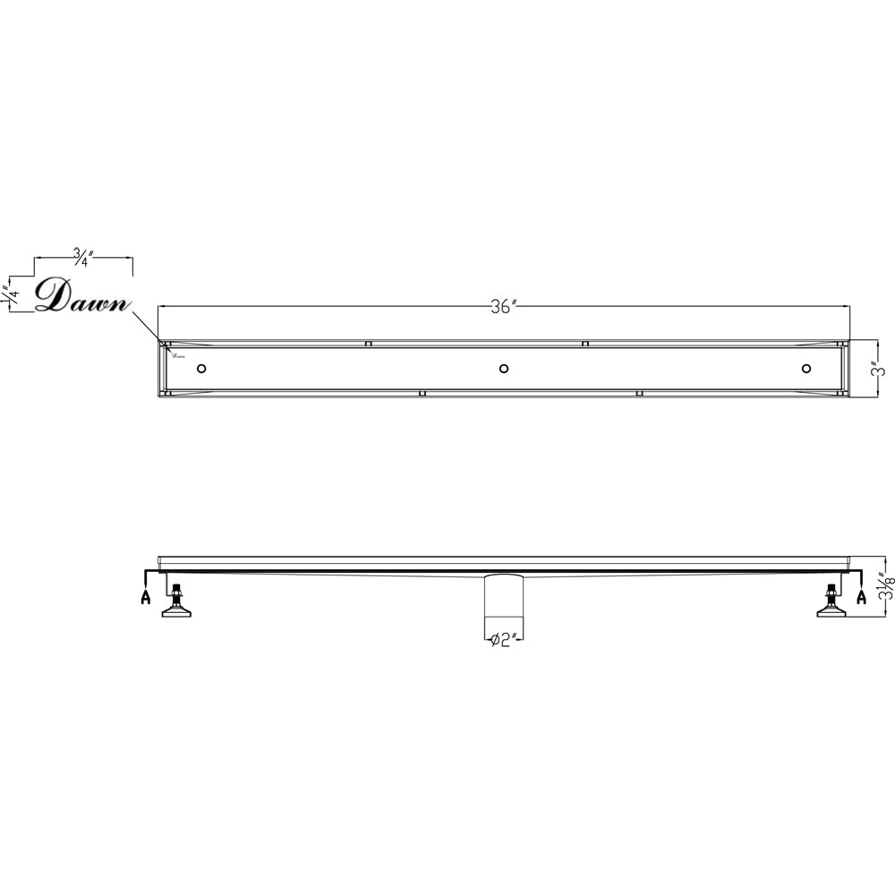Dawn Colorado River Series Tile Insert 36" LCO360304