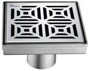 Dawn Mamore River In Brazil 5-1/4"L x 5-1/4"W x 3-1/8"D Shower Drain LME050504