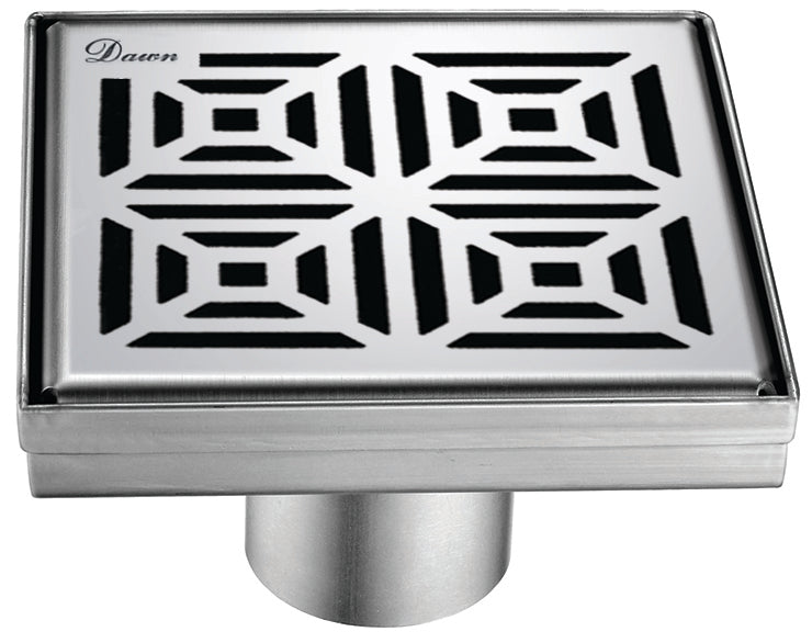 Dawn Mamore River In Brazil 5-1/4"L x 5-1/4"W x 3-1/8"D Shower Drain LME050504