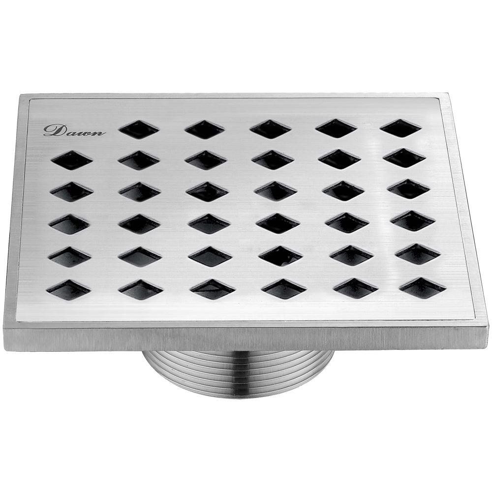 Dawn Shower square drain-9G, 304type stainless steel, 5"Lx5"Wx2"D