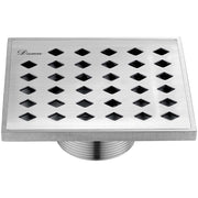 Dawn Shower square drain-9G, 304type stainless steel, 5"Lx5"Wx2"D