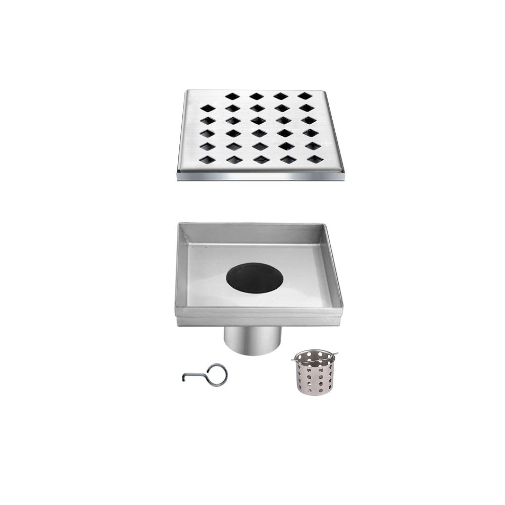 Dawn Mississippi River Series 5-1/4"L x 5-1/4"W x 3-1/8"D Shower Drain LMI050504
