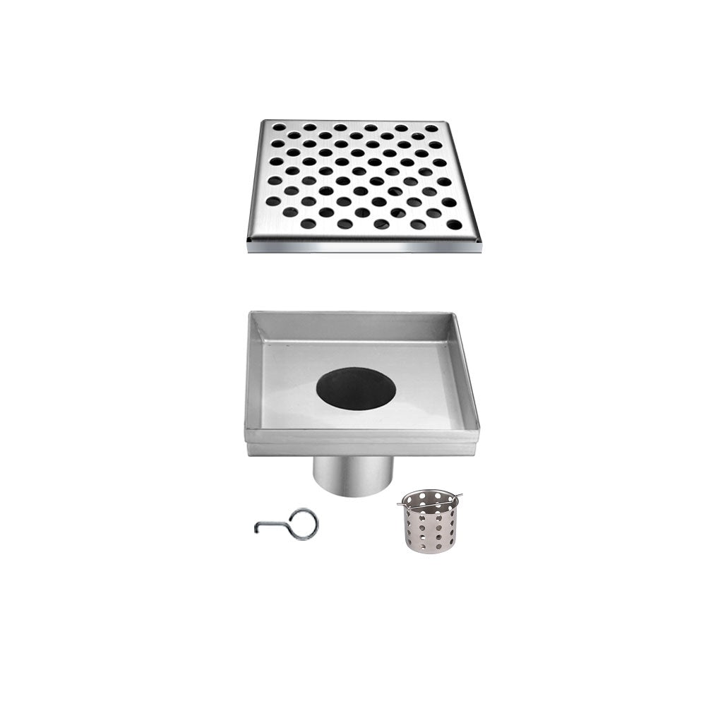 Dawn Rhone River Series 5" Square Shower Drain LRE050504 (push-in)