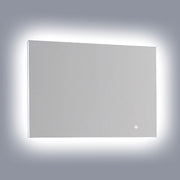 Dawn LED Back Light Mirror wall hang with matte aluminum frame and Touch Sensor DLEDL03C