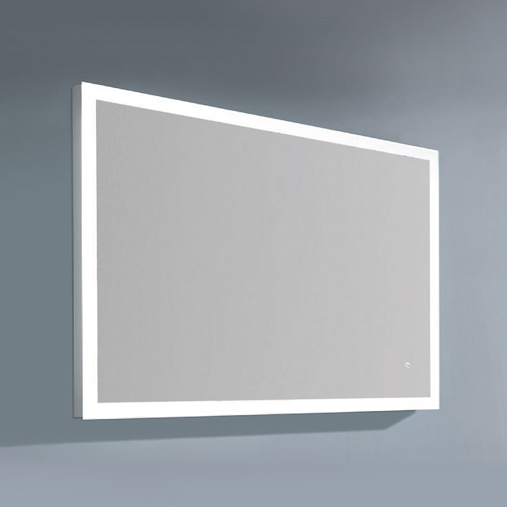 Dawn LED Back Light Mirror wall hang with matte aluminum frame and IR Sensor DLEDL03D