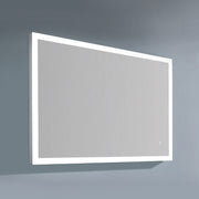 Dawn LED Back Light Mirror wall hang with matte aluminum frame and IR Sensor DLEDL03D