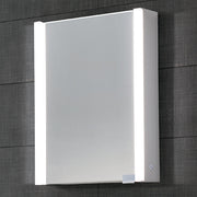 Dawn LED Wall Hang Mirror/Medicine Cabinet with Matte Aluminum Frame and IR Sensor DLEDLV14