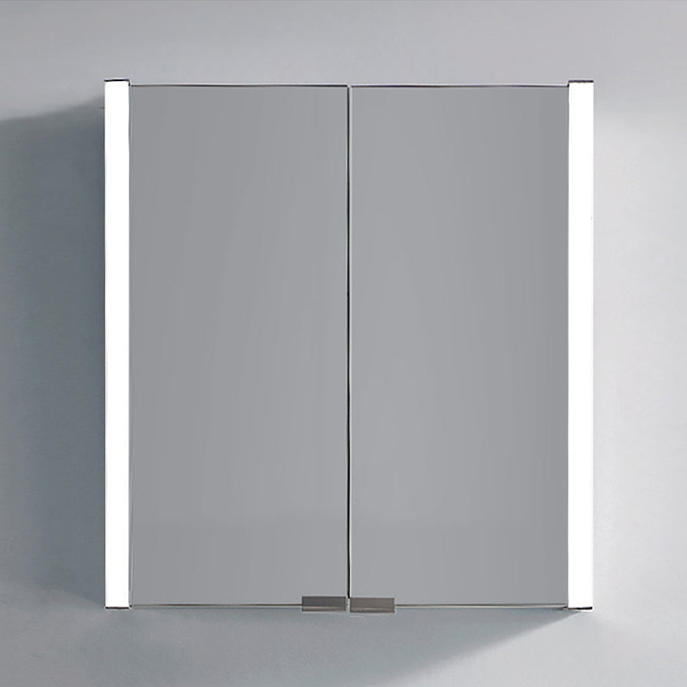 Dawn LED Wall Hang Aluminum Mirror/Medicine Cabinet with White Painting Frame and IR Sensor DLEDLV15