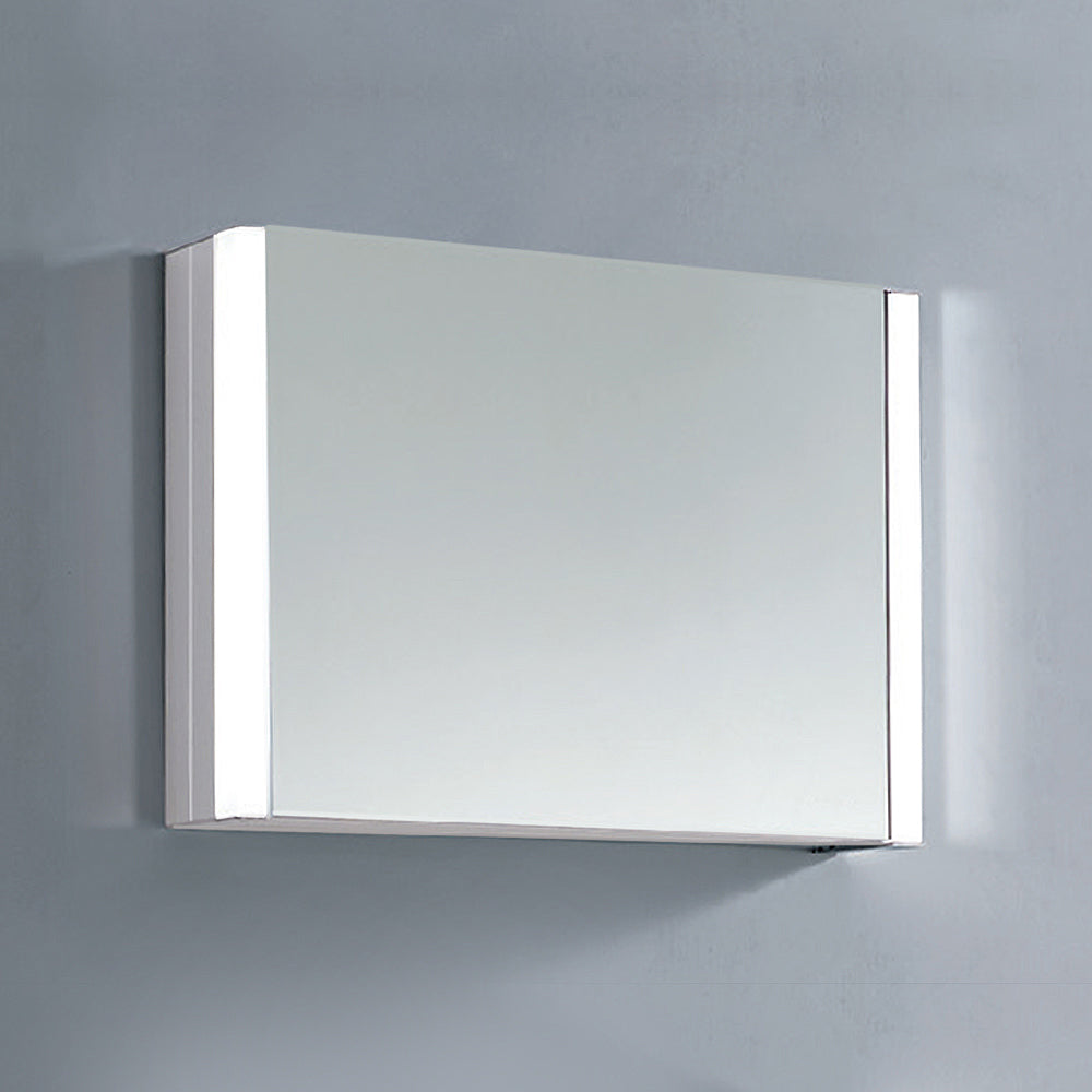 Dawn LED Wall Hang Aluminum Mirror/Medicine Cabinet with Matte Aluminum Frame and IR Sensor DLEDLV17