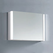 Dawn LED Wall Hang Aluminum Mirror/Medicine Cabinet with Matte Aluminum Frame and IR Sensor DLEDLV17