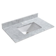 WOODBRIDGE 37" x22" Vanity Top with Single Under Mount Rectangle Bowl, CAVT3722-1