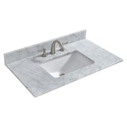 WOODBRIDGE 37" x22" Vanity Top with Single Under Mount Rectangle Bowl, CAVT3722-8