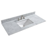 WOODBRIDGE 49"x22" Vanity Top with Single Under Mount Rectangle Bowl, CAVT4922-8