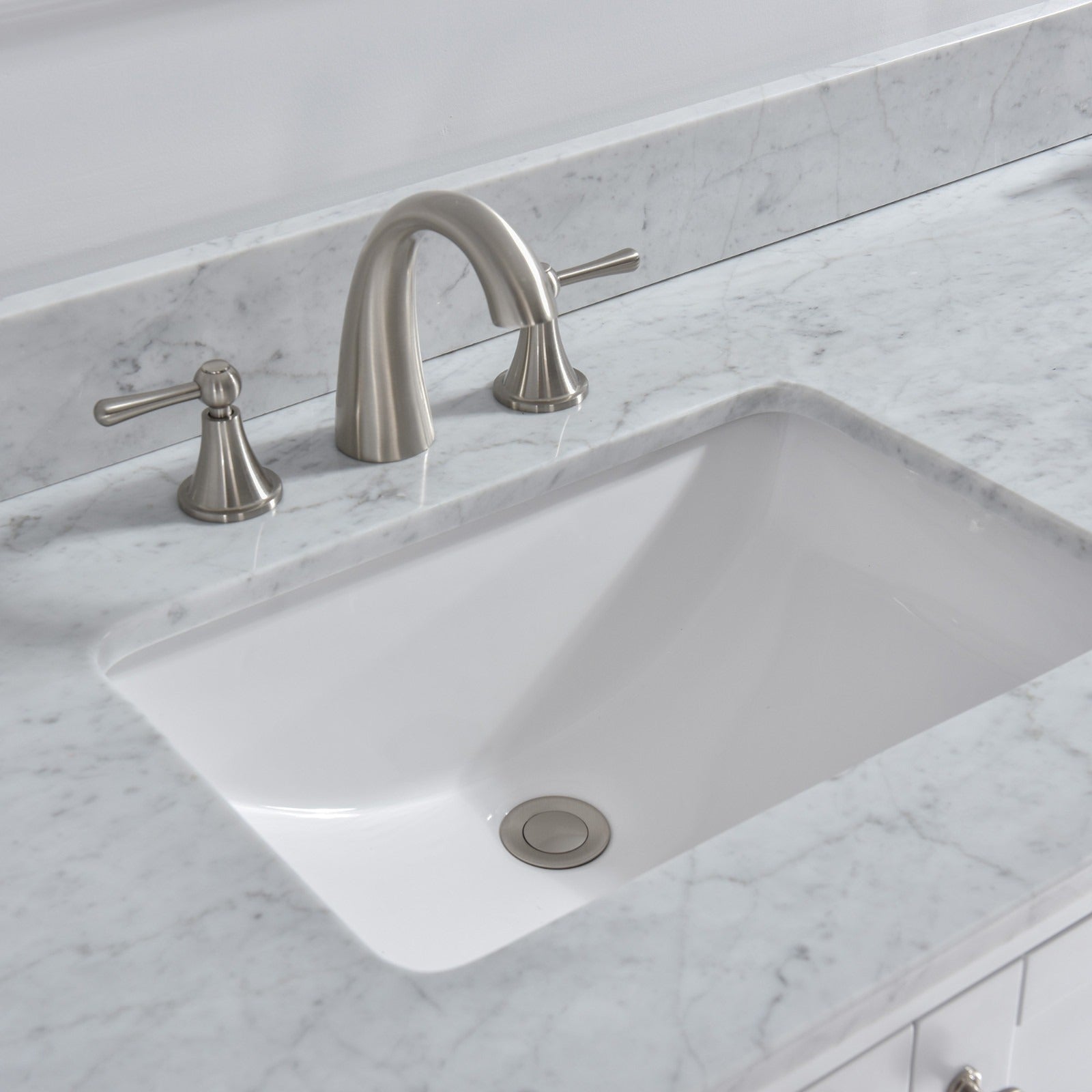 WOODBRIDGE 61" x 22" Vanity Top with Double Under Mount Rectangle Bowls, CAVT6122D-8