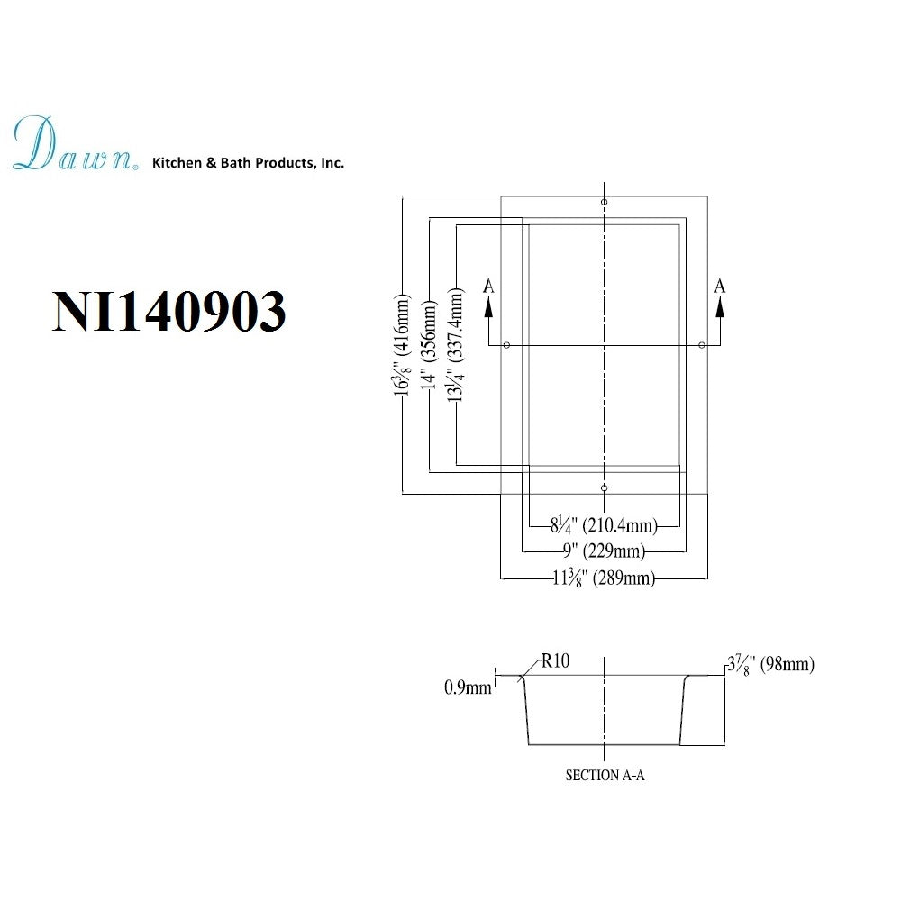 Dawn Shower Niche NI140903