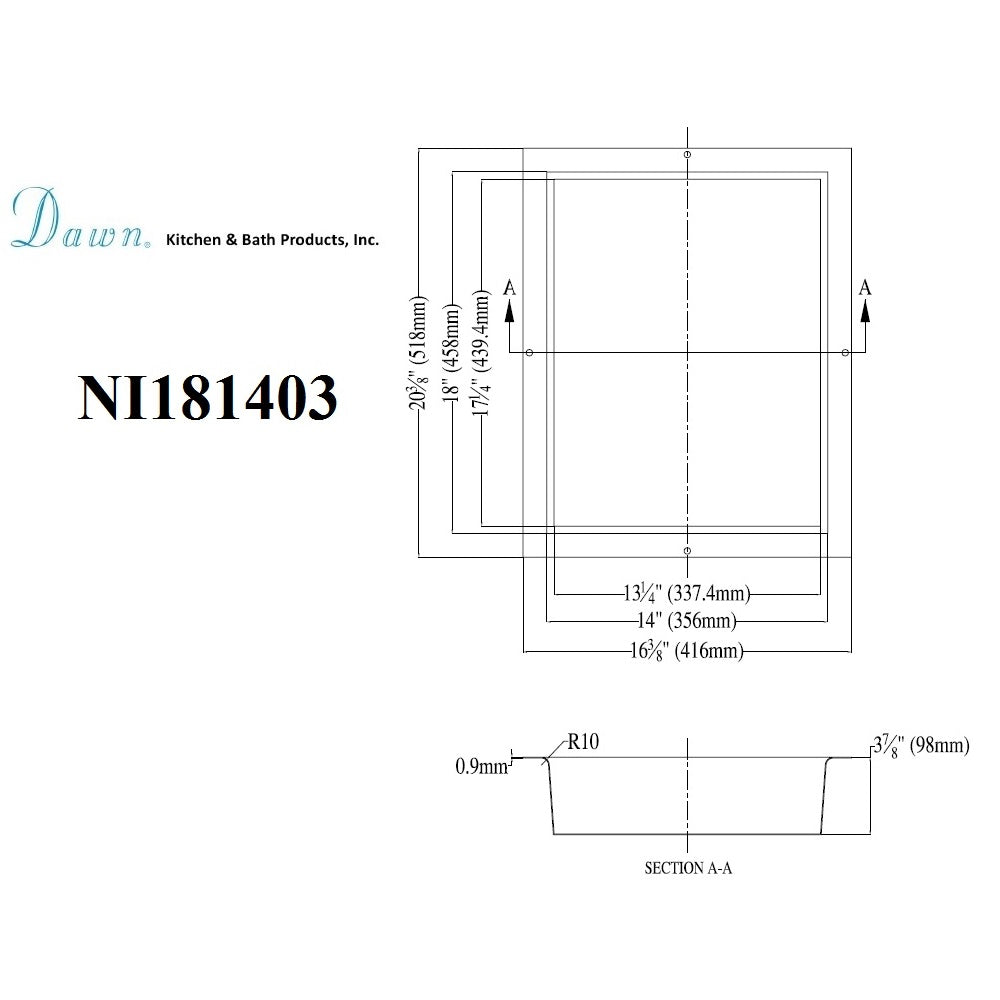 Dawn Shower Niche NI181403