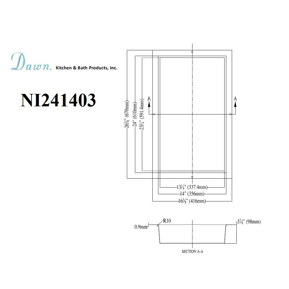 Dawn Shower Niche NI241403