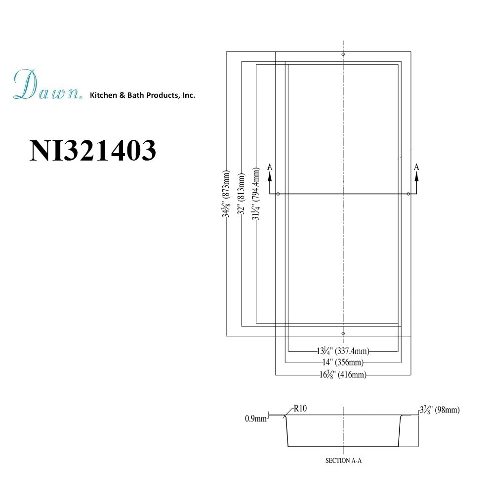 Dawn Shower Niche NI321403