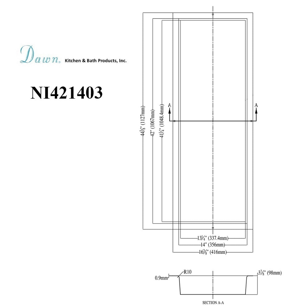 Dawn Shower Niche NI421403