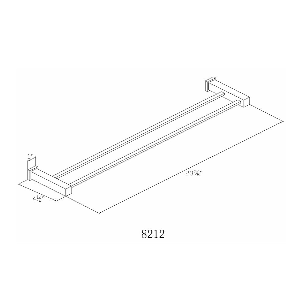 Dawn 24" Double Towel Rail